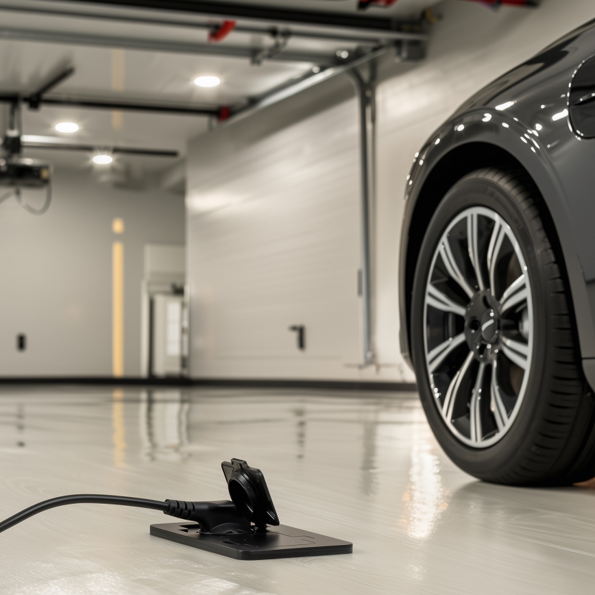 Brilagi - Venkovní vestavná podlahová dvojzásuvka IP55 černá obdélníkový