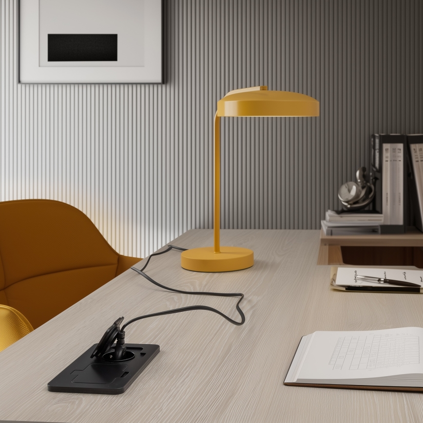 Brilagi - Venkovní vestavná podlahová dvojzásuvka IP55 černá obdélníkový