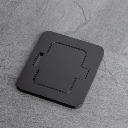 Brilagi - Venkovní vestavná podlahová zásuvka IP55 černá obdélníkový