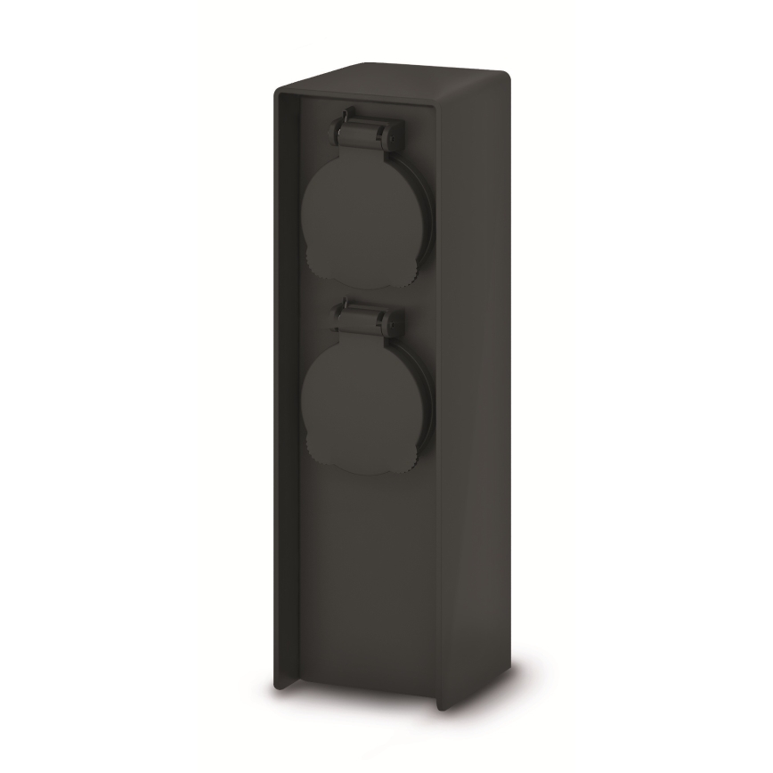 Brilagi - Venkovní zásuvkový sloupek 2Z 230V IP44 SCHUKO