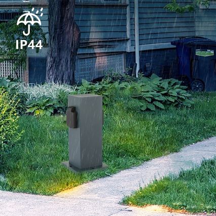 Brilagi - Venkovní zásuvkový sloupek PILLAR 1Z SCHUKO 230V IP44 antracit