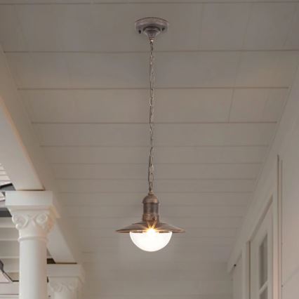 Brilagi - Venkovní závěsné svítidlo MOLDE 1xE27/60W IP44 bronzová/patina