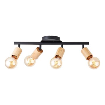 Brilliant - Bodové svítidlo 4xE27/28W/230V bambus