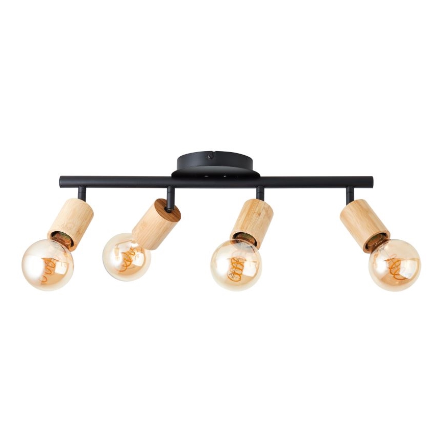 Brilliant - Bodové svítidlo 4xE27/28W/230V bambus