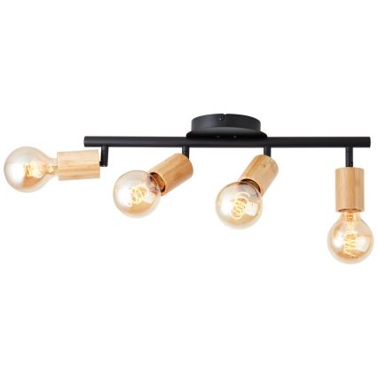 Brilliant - Bodové svítidlo 4xE27/28W/230V bambus