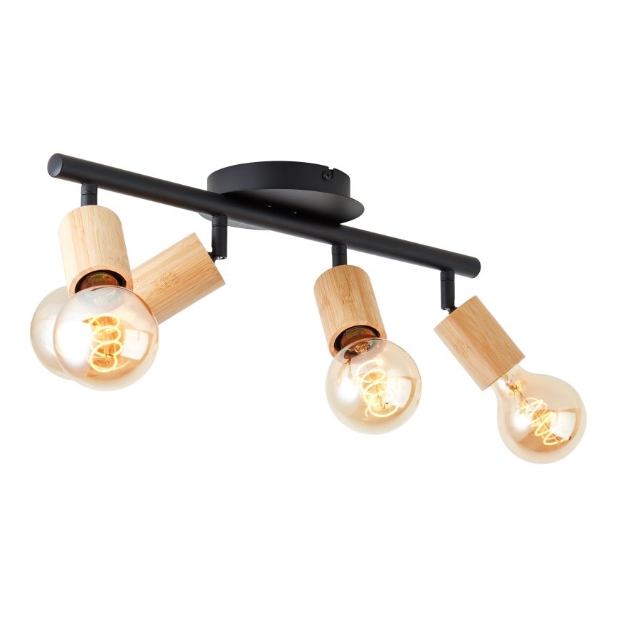Brilliant - Bodové svítidlo 4xE27/28W/230V bambus
