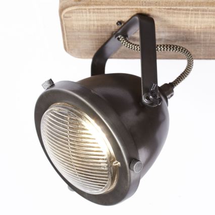 Brilliant - Bodové svítidlo CARMEN WOOD 2xGU10/5W/230V eukalyptus