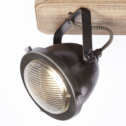 Brilliant - Bodové svítidlo CARMEN WOOD 3xGU10/5W/230V eukalyptus