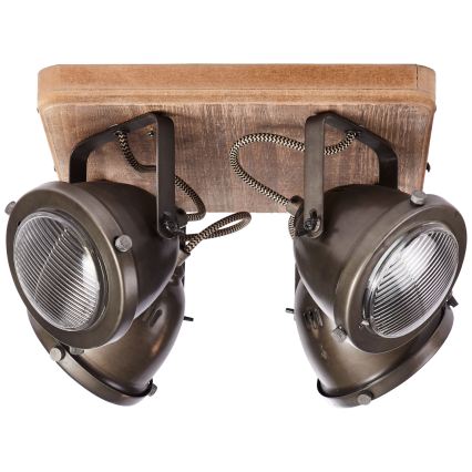 Brilliant - Bodové svítidlo CARMEN WOOD 4xGU10/5W/230V eukalyptus