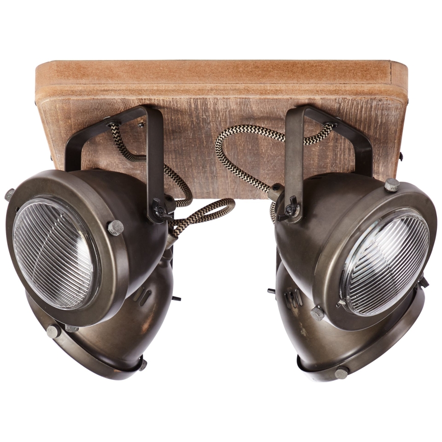 Brilliant - Bodové svítidlo CARMEN WOOD 4xGU10/5W/230V eukalyptus