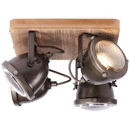 Brilliant - Bodové svítidlo CARMEN WOOD 4xGU10/5W/230V eukalyptus