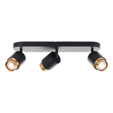 Brilliant - LED Bodové svítidlo COVELO 3xGU10/5W/230V černá/zlatá