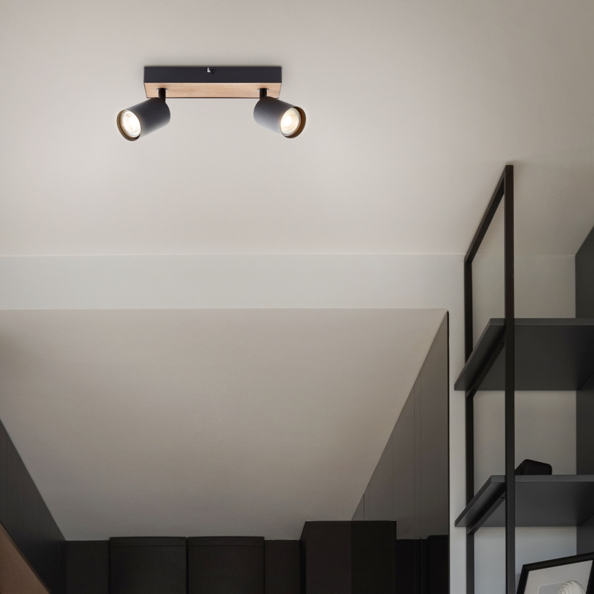 Brilliant - LED Bodové svítidlo JELLO 2xGU10/4,5W/230V borovice