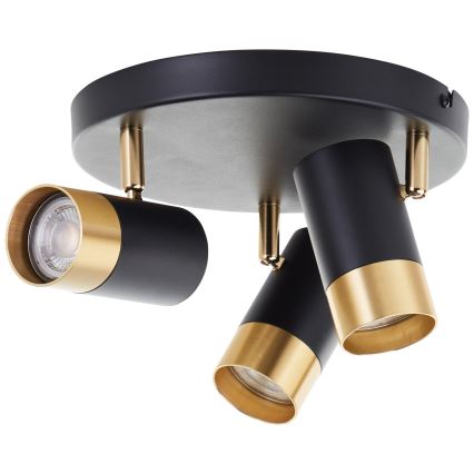 Brilliant - LED Bodové svítidlo VIGOLO 3xGU10/5W/230V černá/zlatá