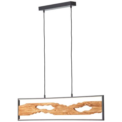 Brilliant - LED Lustr na lanku CHAUMONT LED/20W/230V borovice - FSC certifikováno