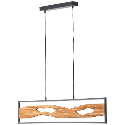 Brilliant - LED Lustr na lanku CHAUMONT LED/20W/230V borovice - FSC certifikováno