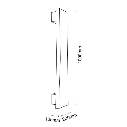 Brilliant - LED Nástěnné svítidlo FEINGOLD LED/8,5W/230V borovice