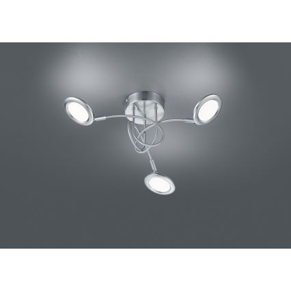 Brilliant - LED Přisazený lustr SESSION 3xLED/3,1W/230V 3000/4000/6500K matný chrom
