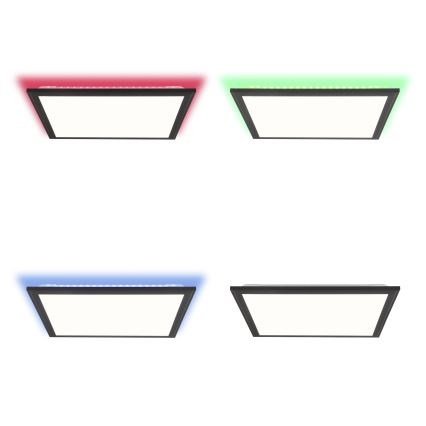 Brilliant - LED RGBW Stmívatelné stropní svítidlo ALLIE LED/24W/230V 2700-6500K černá + dálkové ovládání