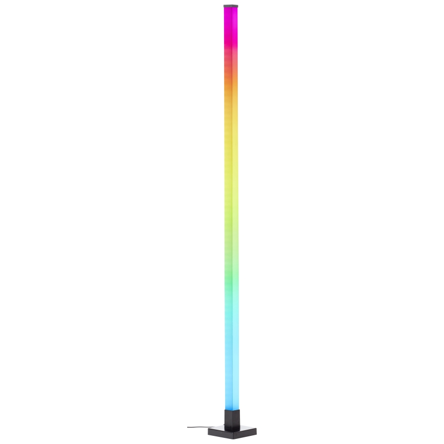 Brilliant - LED RGBW Stmívatelná stojací lampa NEELE LED/6,5W/230V černá + dálkové ovládání