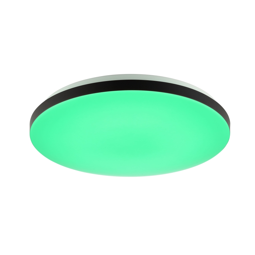 Brilliant - LED RGBW Stmívatelné stropní svítidlo LIVIO LED/20W/230V 3000-6500K pr. 49 cm černá + dálkové ovládání