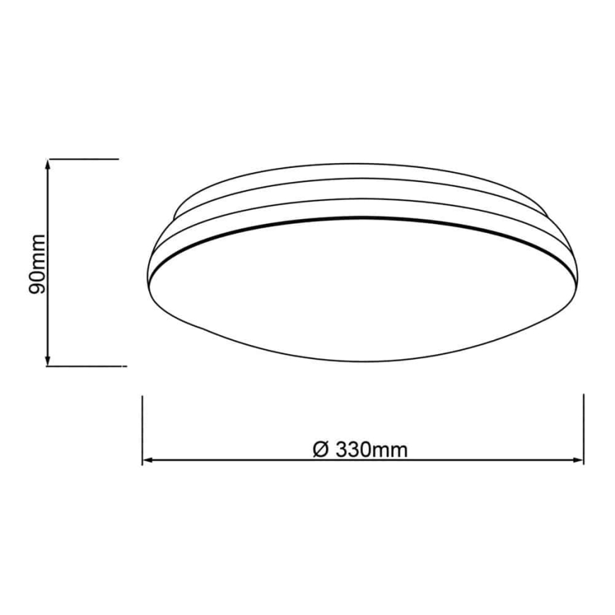 Brilliant - LED RGBW Stmívatelné stropní svítidlo MIDWAY LED/14W/230V 3100-6500K Wi-Fi Tuya + dálkové ovládání