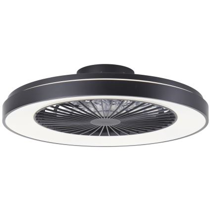 Brilliant - LED RGBW Stmívatelný stropní ventilátor MAZZARO LED/24W/230V 3000-6500K pr. 58 cm černá + dálkové ovládání