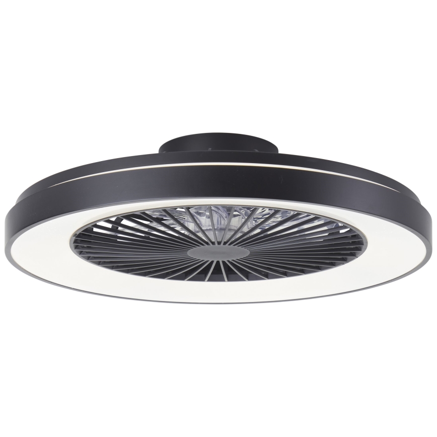 Brilliant - LED RGBW Stmívatelný stropní ventilátor MAZZARO LED/24W/230V 3000-6500K pr. 58 cm černá + dálkové ovládání
