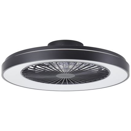 Brilliant - LED RGBW Stmívatelný stropní ventilátor MAZZARO LED/24W/230V 3000-6500K pr. 58 cm černá + dálkové ovládání