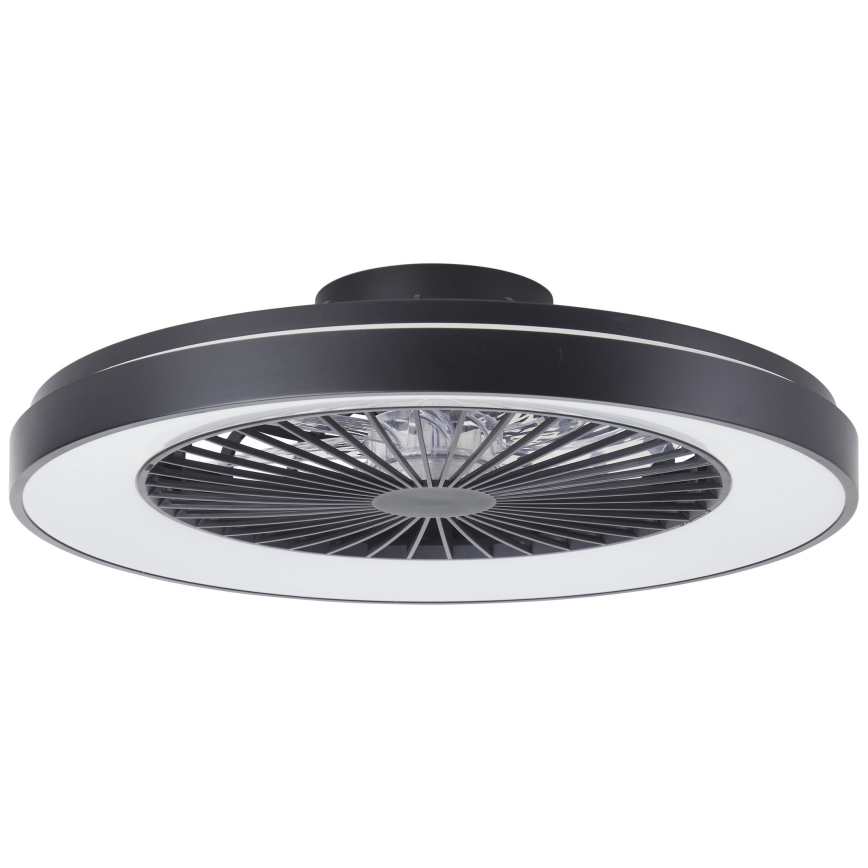 Brilliant - LED RGBW Stmívatelný stropní ventilátor MAZZARO LED/24W/230V 3000-6500K pr. 58 cm černá + dálkové ovládání
