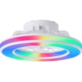 Brilliant - LED RGBW Stmívatelný stropní ventilátor MONDELLO LED/26W/230V 2700-6500K pr. 41,5 cm bílá + dálkové ovládání