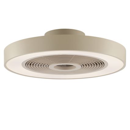 Brilliant - LED RGBW Stmívatelné stropní svítidlo s ventilátorem CATANIA LED/37W/230V 2700-6500K pr. 48,6 cm béžová + dálkové ovládání