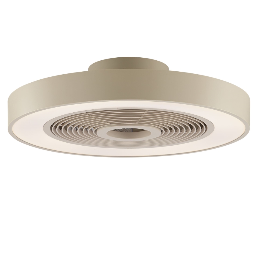 Brilliant - LED RGBW Stmívatelné stropní svítidlo s ventilátorem CATANIA LED/37W/230V 2700-6500K pr. 48,6 cm béžová + dálkové ovládání