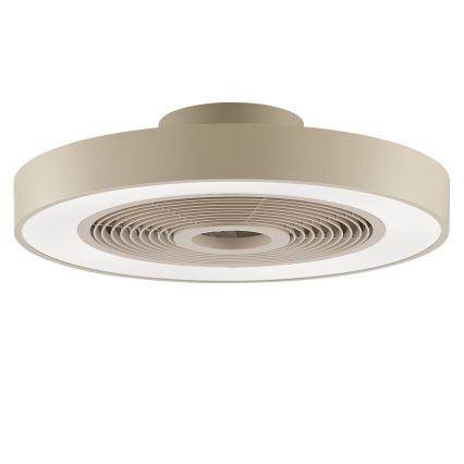 Brilliant - LED RGBW Stmívatelné stropní svítidlo s ventilátorem CATANIA LED/37W/230V 2700-6500K pr. 48,6 cm béžová + dálkové ovládání