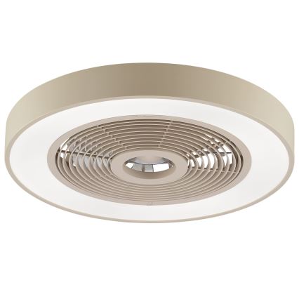 Brilliant - LED RGBW Stmívatelné stropní svítidlo s ventilátorem CATANIA LED/37W/230V 2700-6500K pr. 48,6 cm béžová + dálkové ovládání