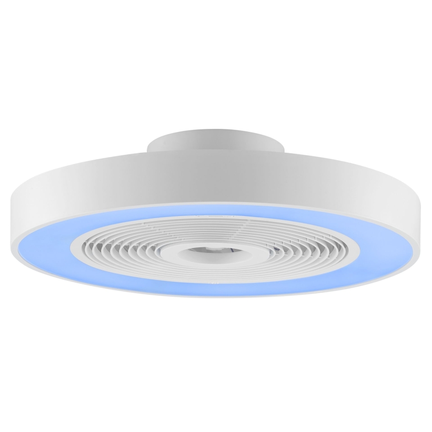Brilliant - LED RGBW Stmívatelné stropní svítidlo s ventilátorem CATANIA LED/37W/230V 2700-6500K pr. 48,6 cm bílá + dálkové ovládání