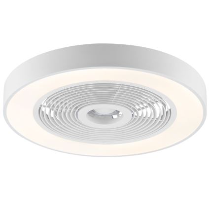 Brilliant - LED RGBW Stmívatelné stropní svítidlo s ventilátorem CATANIA LED/37W/230V 2700-6500K pr. 48,6 cm bílá + dálkové ovládání