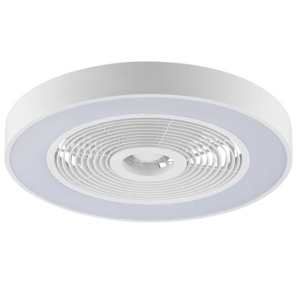 Brilliant - LED RGBW Stmívatelné stropní svítidlo s ventilátorem CATANIA LED/37W/230V 2700-6500K pr. 48,6 cm bílá + dálkové ovládání