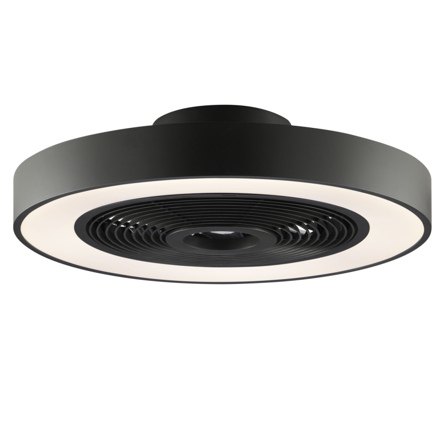 Brilliant - LED RGBW Stmívatelné stropní svítidlo s ventilátorem CATANIA LED/37W/230V 2700-6500K pr. 48,6 cm černá + dálkové ovládání