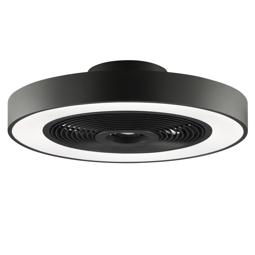 Brilliant - LED RGBW Stmívatelné stropní svítidlo s ventilátorem CATANIA LED/37W/230V 2700-6500K pr. 48,6 cm černá + dálkové ovládání
