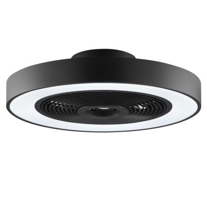 Brilliant - LED RGBW Stmívatelné stropní svítidlo s ventilátorem CATANIA LED/37W/230V 2700-6500K pr. 48,6 cm černá + dálkové ovládání