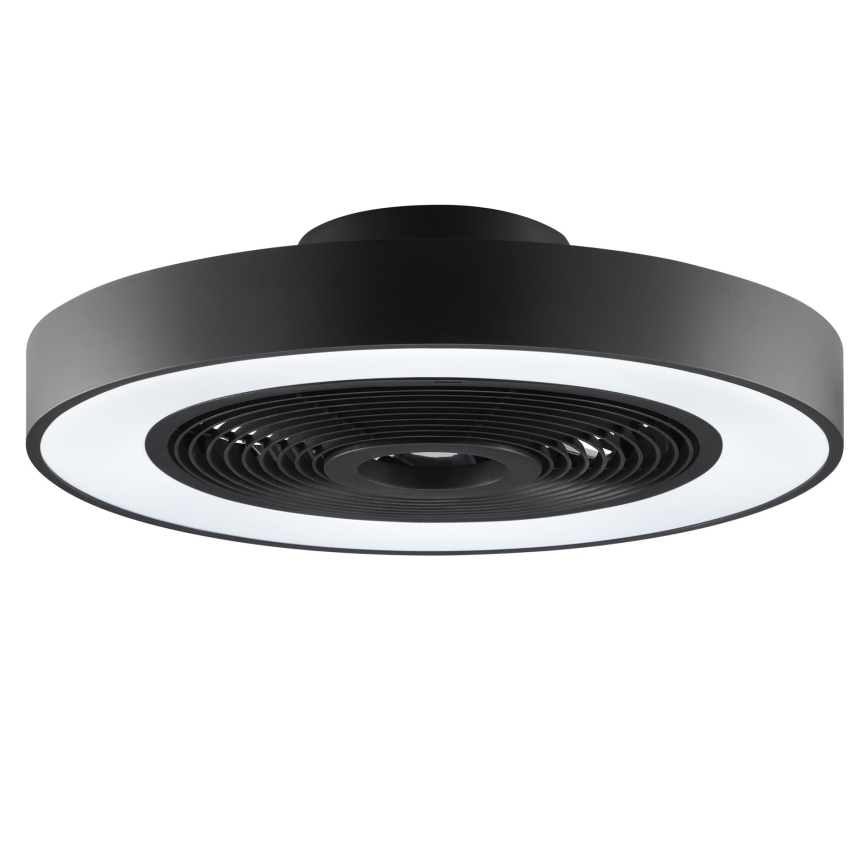 Brilliant - LED RGBW Stmívatelné stropní svítidlo s ventilátorem CATANIA LED/37W/230V 2700-6500K pr. 48,6 cm černá + dálkové ovládání