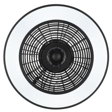 Brilliant - LED RGBW Stmívatelné stropní svítidlo s ventilátorem CATANIA LED/37W/230V 2700-6500K pr. 48,6 cm černá + dálkové ovládání