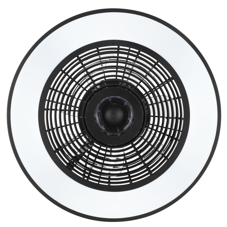 Brilliant - LED RGBW Stmívatelné stropní svítidlo s ventilátorem CATANIA LED/37W/230V 2700-6500K pr. 48,6 cm černá + dálkové ovládání