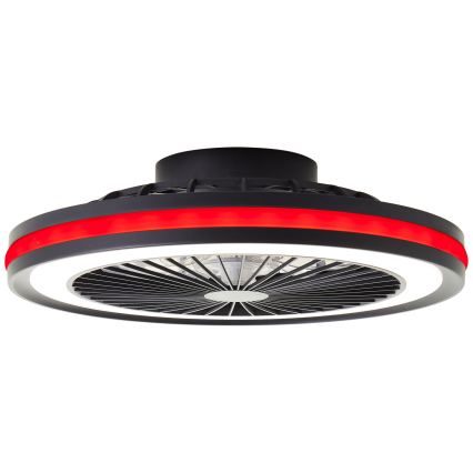 Brilliant - LED RGBW Stmívatelné stropní svítidlo s ventilátorem PALMERO LED/40W/230V 2700-6500K pr. 46,6 cm béžová + dálkové ovládání