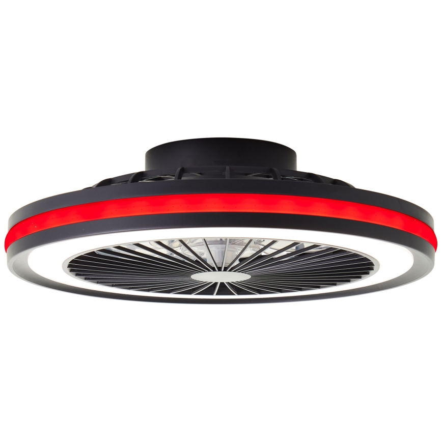 Brilliant - LED RGBW Stmívatelné stropní svítidlo s ventilátorem PALMERO LED/40W/230V 2700-6500K pr. 46,6 cm béžová + dálkové ovládání