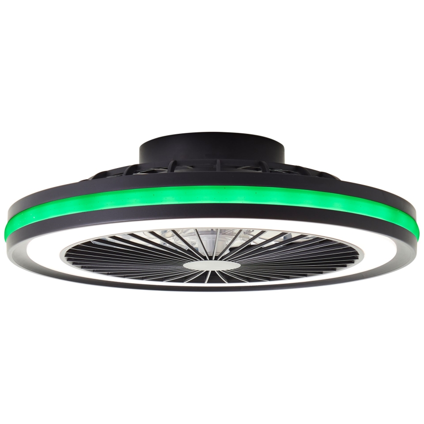 Brilliant - LED RGBW Stmívatelné stropní svítidlo s ventilátorem PALMERO LED/40W/230V 2700-6500K pr. 46,6 cm béžová + dálkové ovládání
