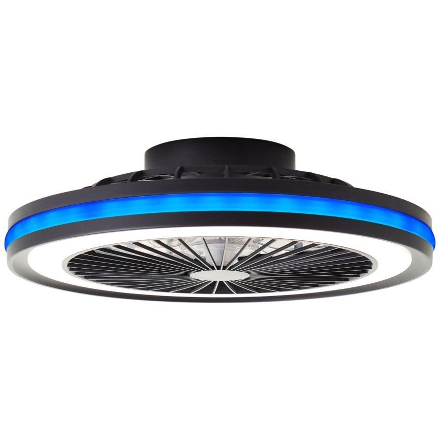 Brilliant - LED RGBW Stmívatelné stropní svítidlo s ventilátorem PALMERO LED/40W/230V 2700-6500K pr. 46,6 cm béžová + dálkové ovládání