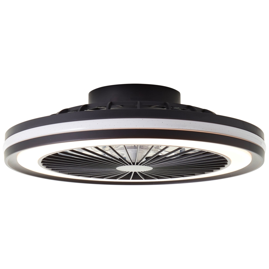 Brilliant - LED RGBW Stmívatelné stropní svítidlo s ventilátorem PALMERO LED/40W/230V 2700-6500K pr. 46,6 cm béžová + dálkové ovládání