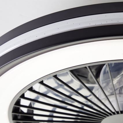 Brilliant - LED RGBW Stmívatelné stropní svítidlo s ventilátorem PALMERO LED/40W/230V 2700-6500K pr. 46,6 cm béžová + dálkové ovládání